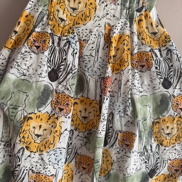 Tea Collection Kenya Collection Safari Zoo Animal Print Dress 2T Toddler Girl - Picture 4 of 5